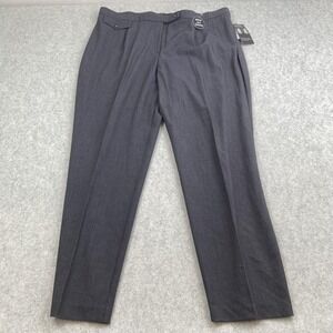 Counterparts Dress Pants Womens 20W (40x30) Gray Ponte Slimming Tummy Control